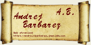 Andrej Barbarez vizit kartica
